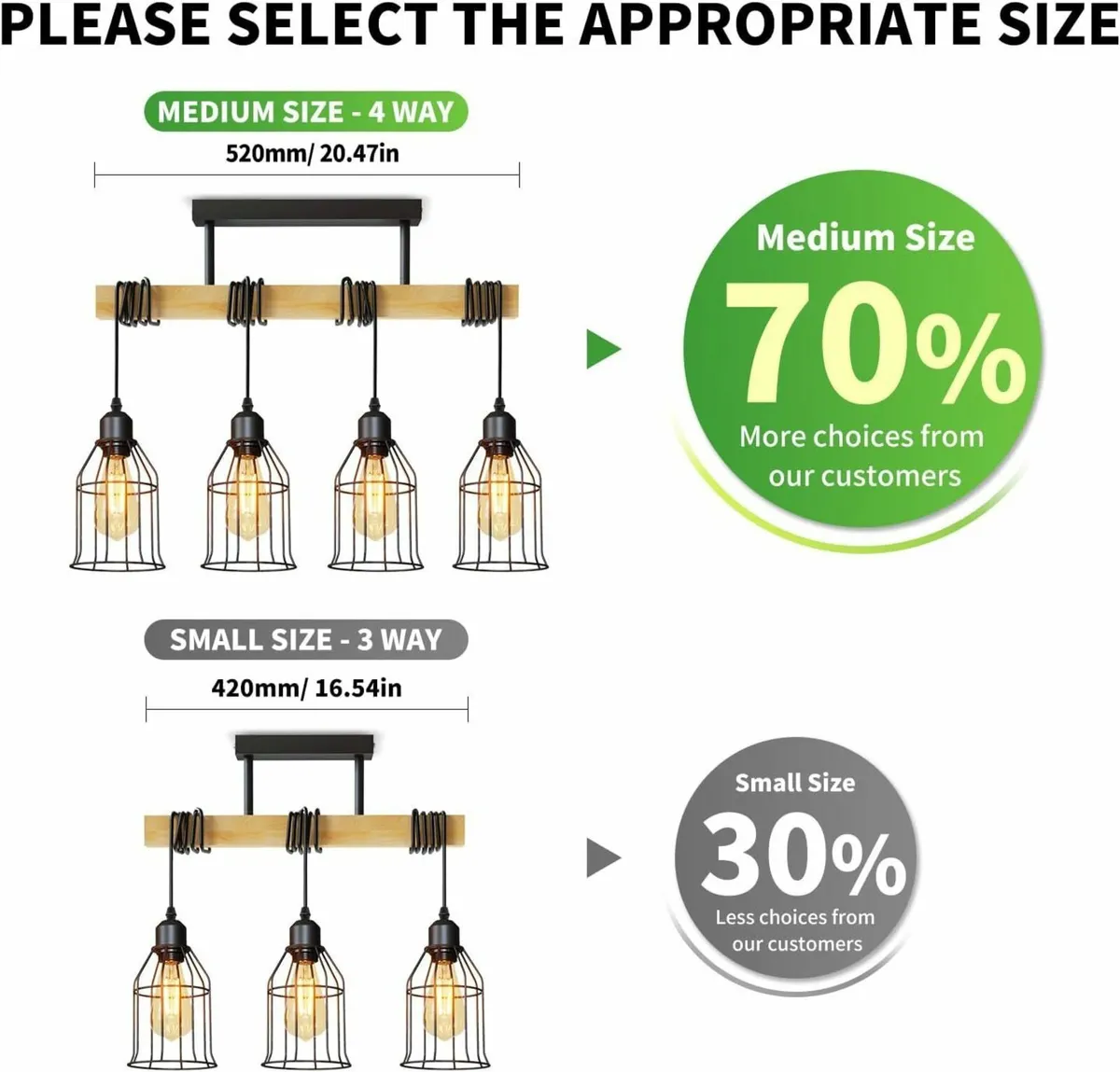 Black Kitchen Lights Ceiling Pendant Lighting - Image 2