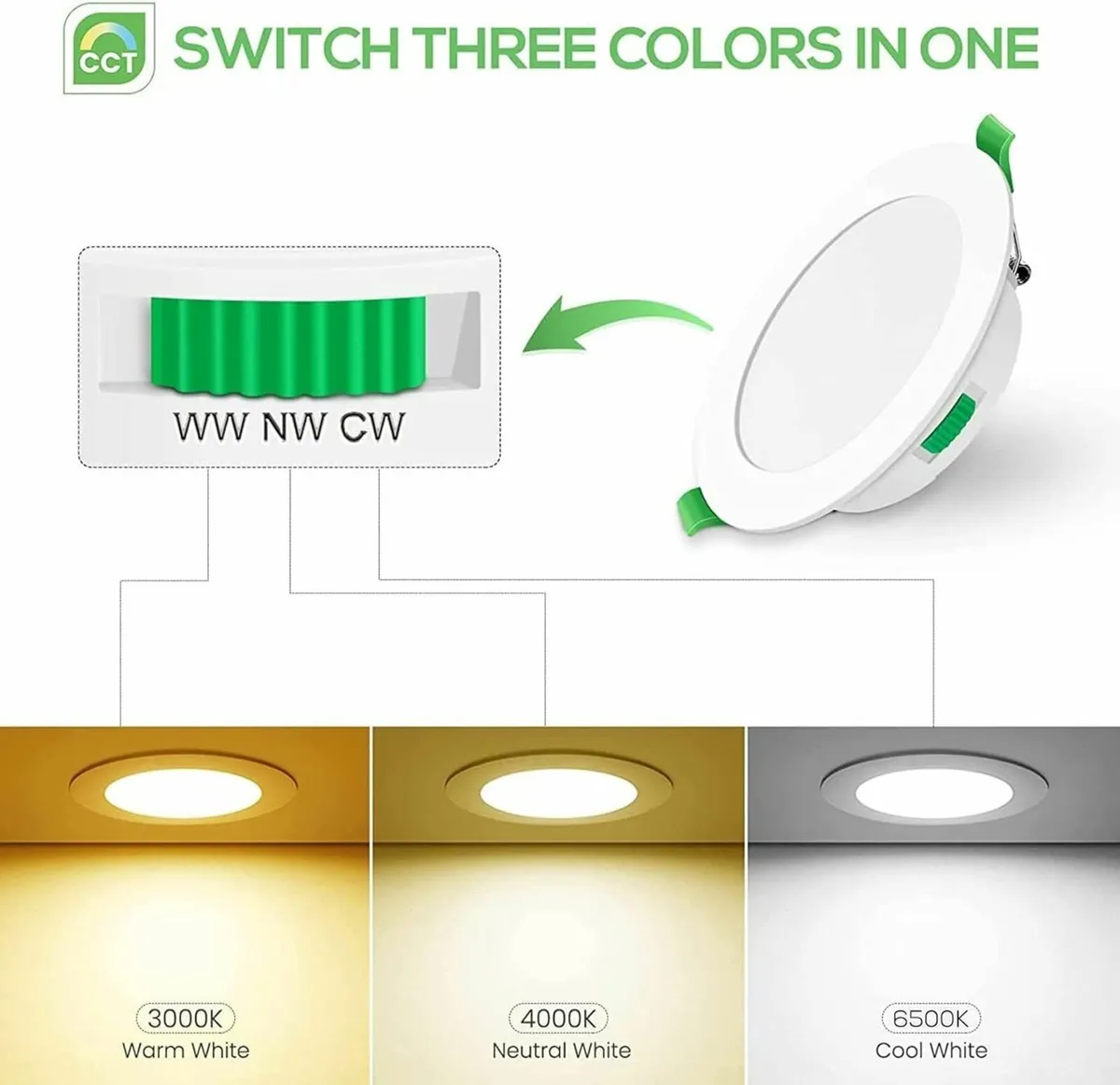 LED Recessed Ceiling Lights 7W 580Lm Ultra Slim - Image 3