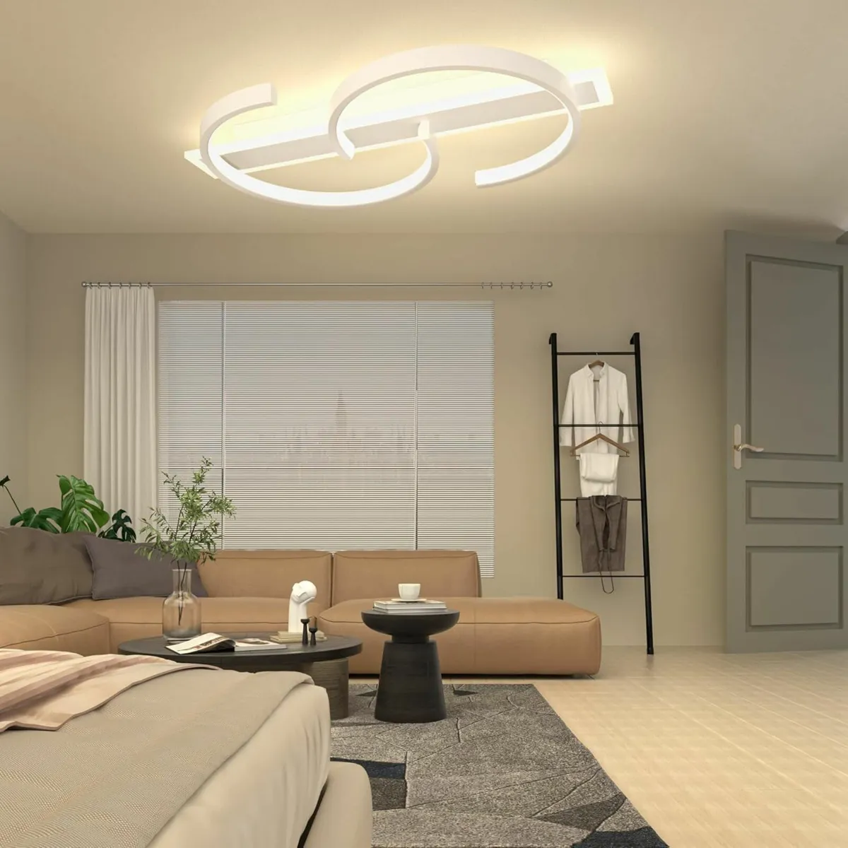 LED Ceiling Light dimmable lamp Black Living Room - Image 2