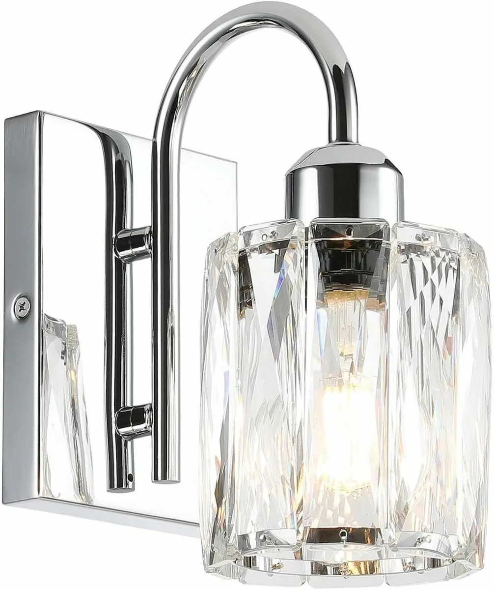 Crystal Wall Light Scocne Indoor E27 Chrome - Image 2