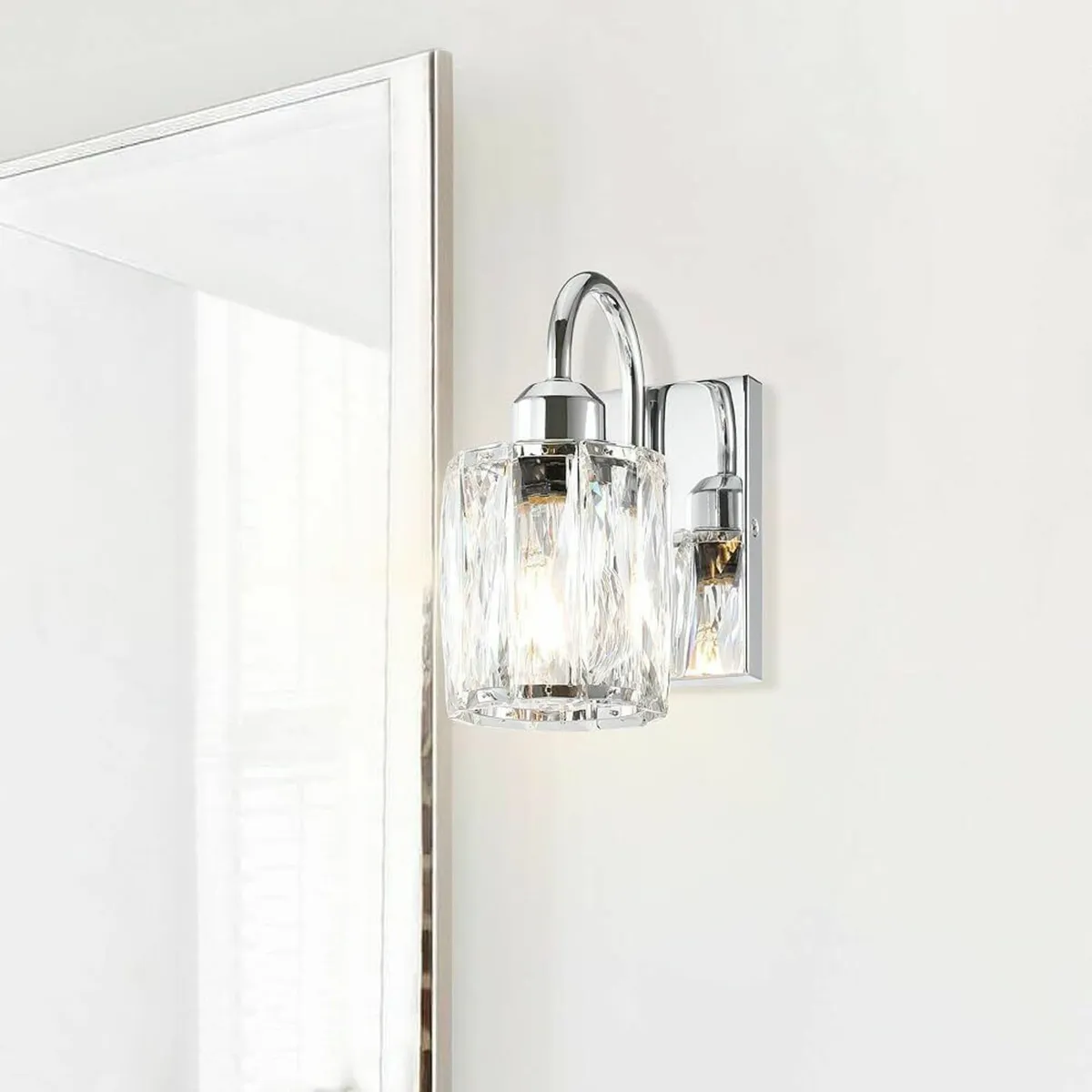 Crystal Wall Light Scocne Indoor E27 Chrome - Image 3