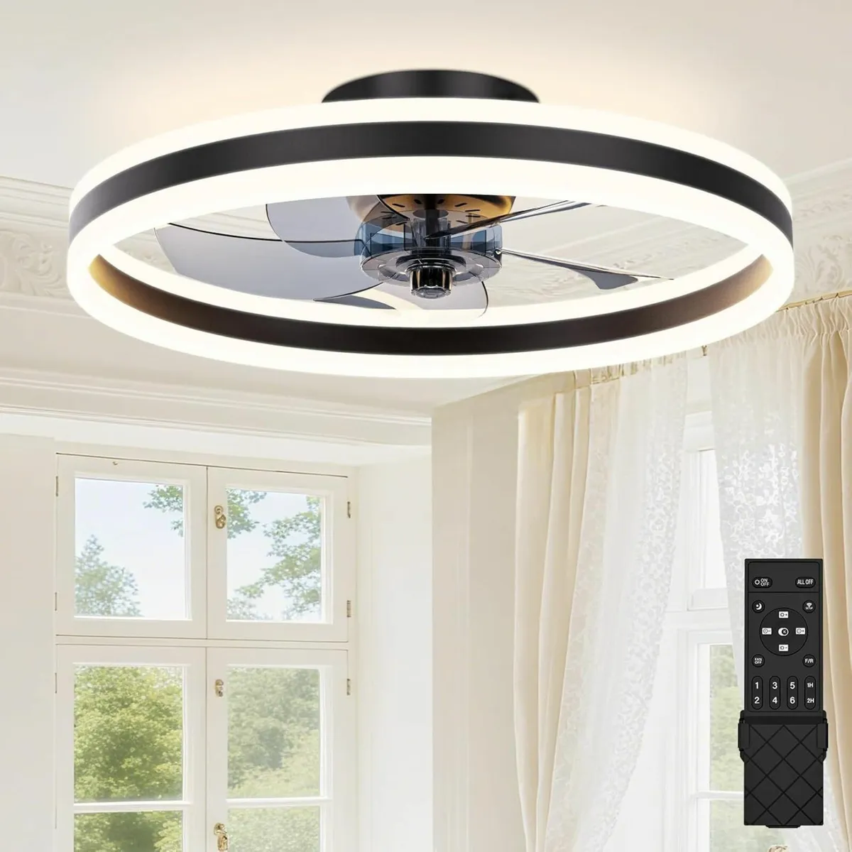 Ceiling Fans with Lights and Remote 50cm Fan - Image 2
