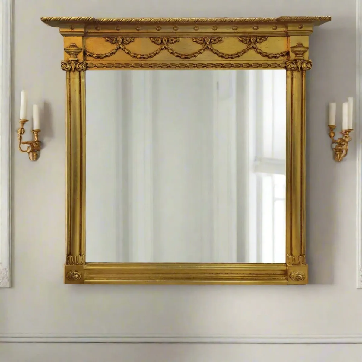 French gilt OVERMANTEL mirrors - Image 4