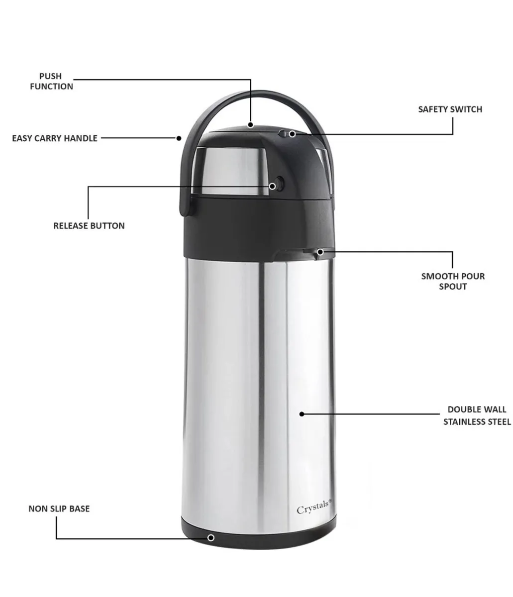 Tea Coffee Vacuum Airpot Flask 3L or 5Litre NEW - Image 4