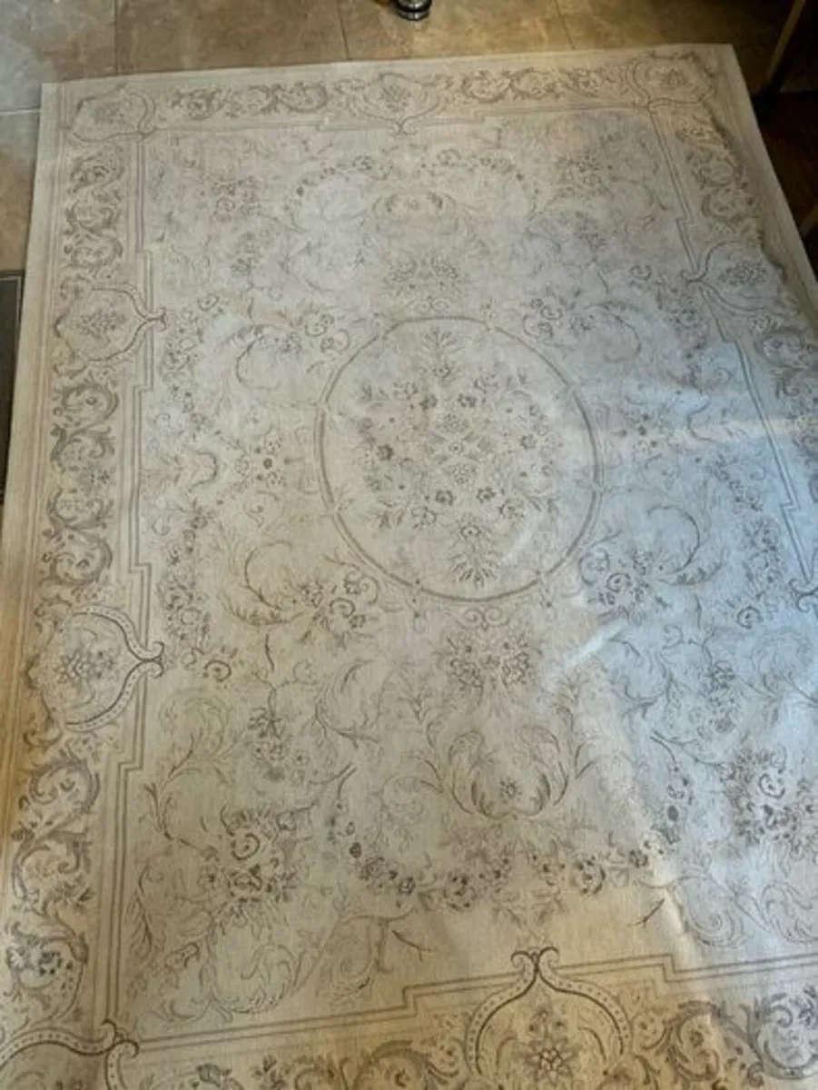 Louis De Poortere Large Rug dove grey 170x240 NEW - Image 3