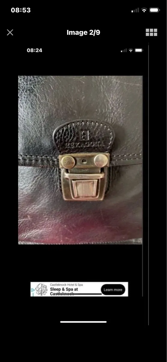 Hexagona Leather Shoulder Bag - Image 2