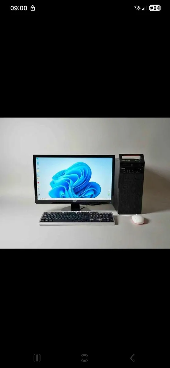 Full desktop PC set inc keyboard and mouse