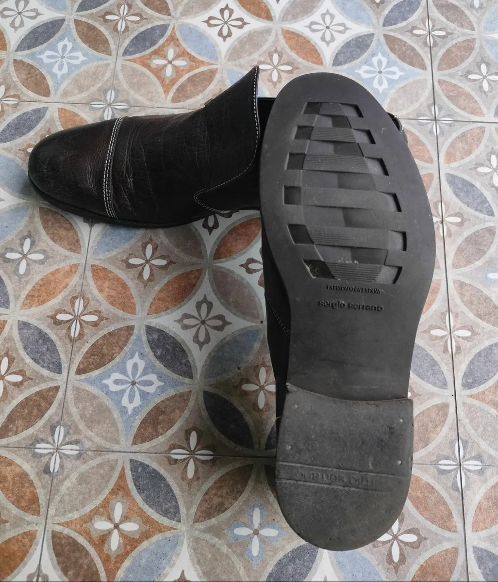 Spanish made brown, leather Shoes - Image 2