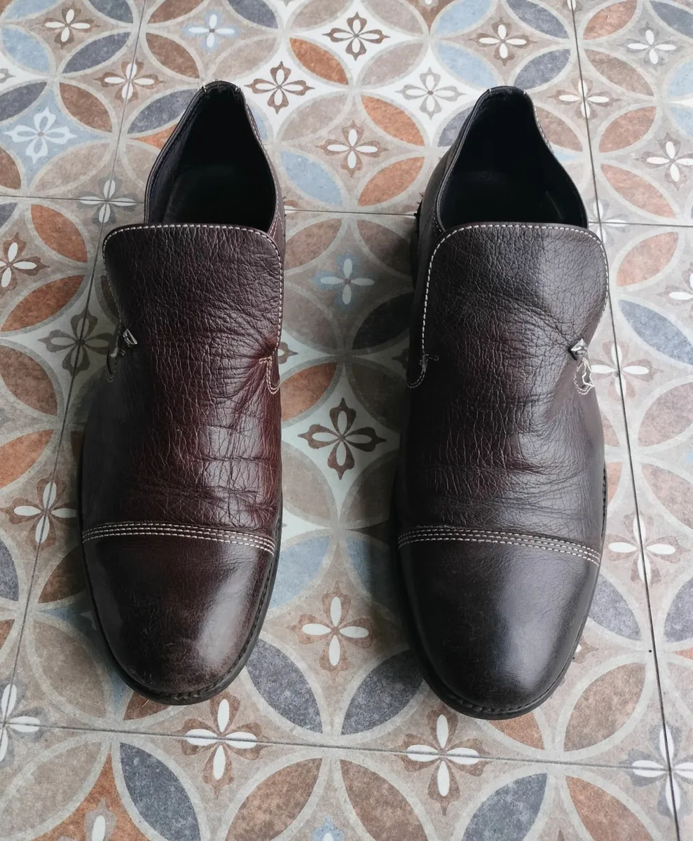 Spanish made brown, leather Shoes - Image 1