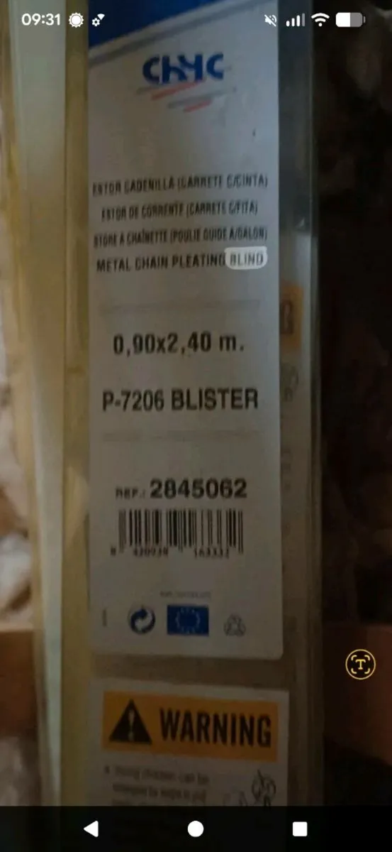 Roman blind kits for bay window - Image 1