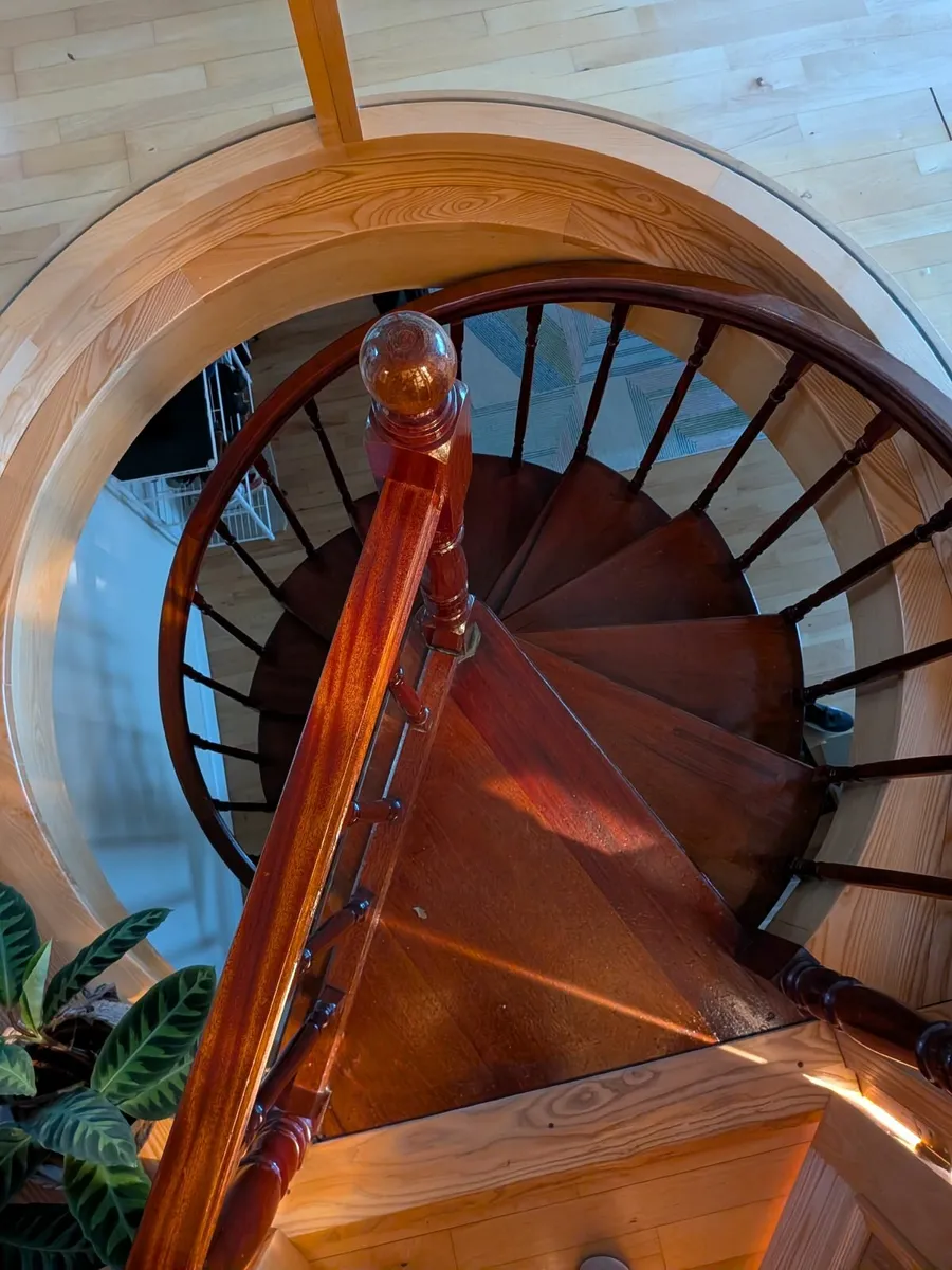 Handcrafted Mahogany Spiral Stairs x2 - Image 4