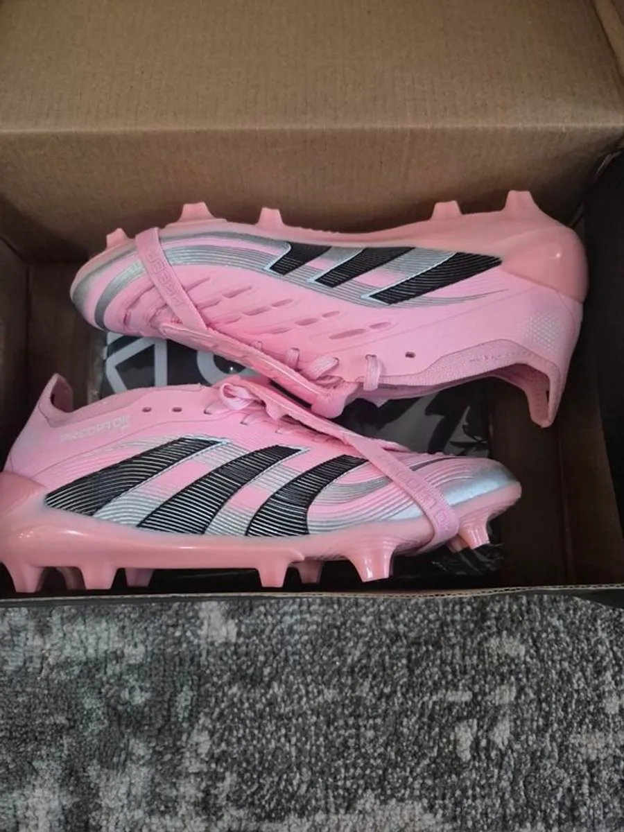 Pink Foitball Boots - Image 1