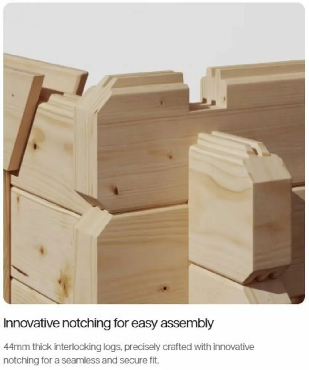 🏡 20×10 Coola Living Timber Log Cabin  44mm Walls - Image 3