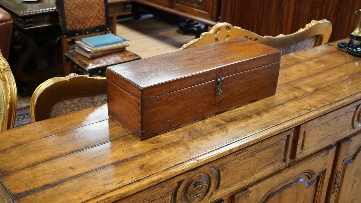 Gentleman’s Mahogany Document Trunk - Image 1