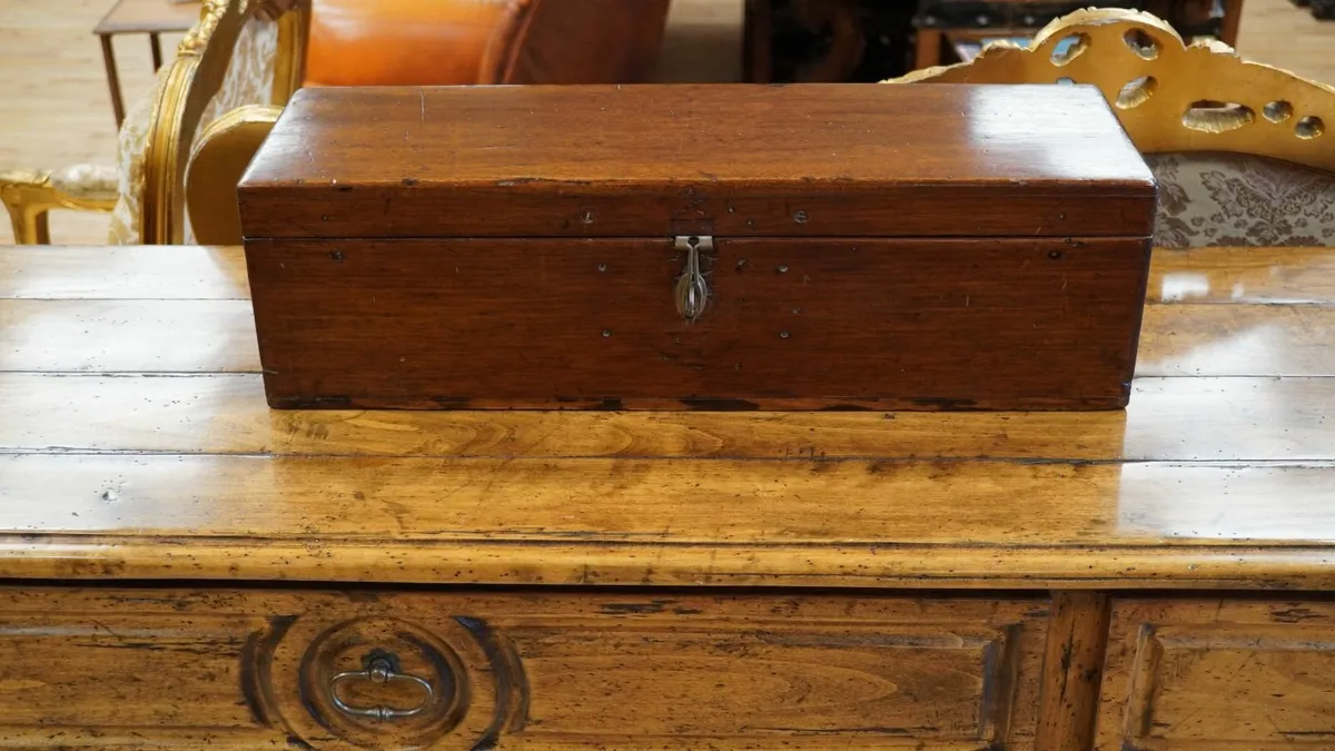 Gentleman’s Mahogany Document Trunk - Image 2