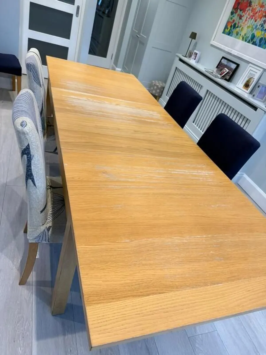 Extendable Ikea Dining Table + 4 Chairs - Image 1