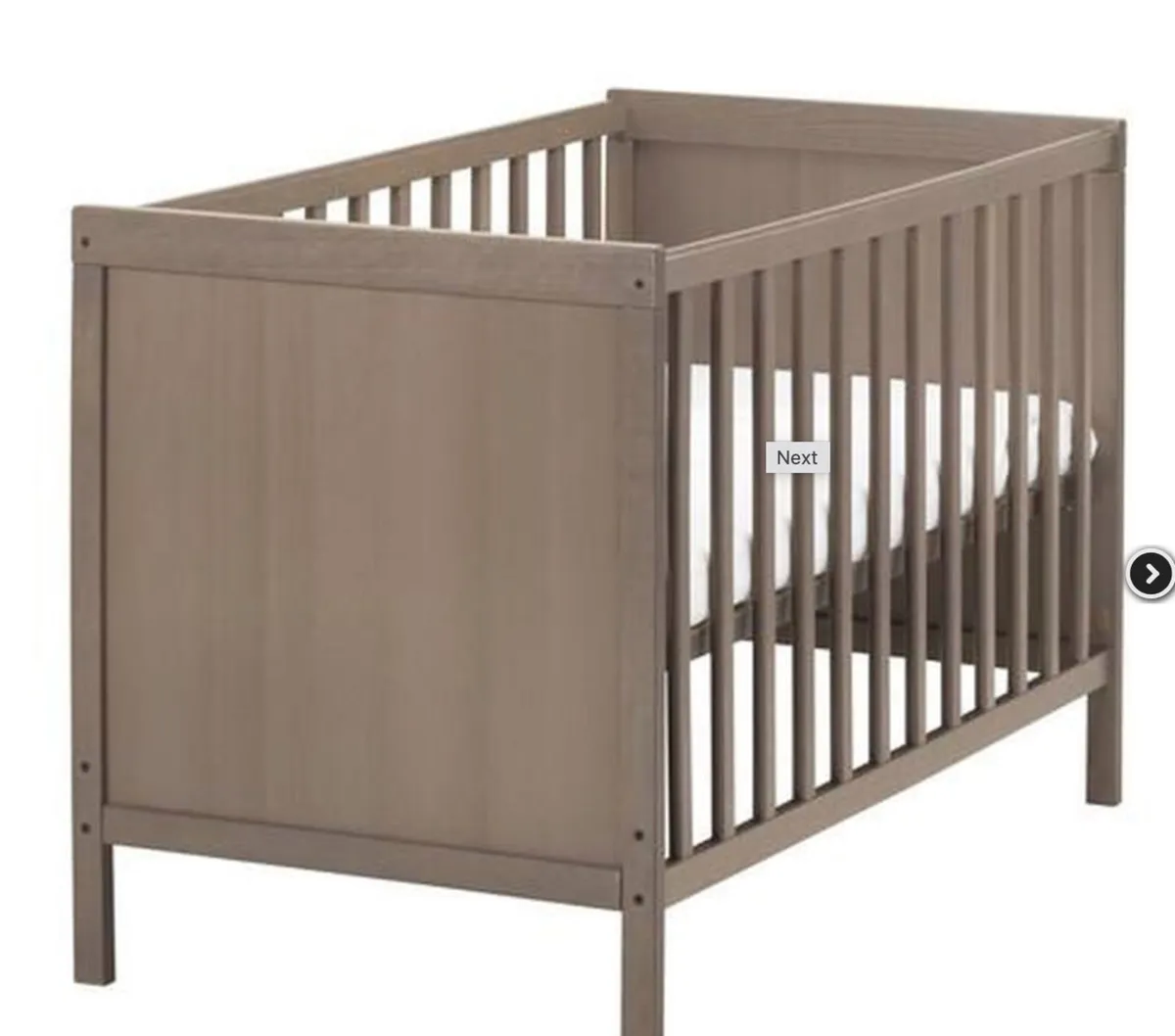Ikea Cot - Sundvik - Light Brown - Adjustable Heig - Image 2