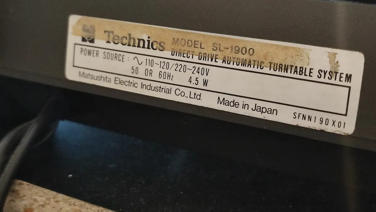 CLASS Technics SL-1900,FullAuto Turntable.Direct D - Image 3