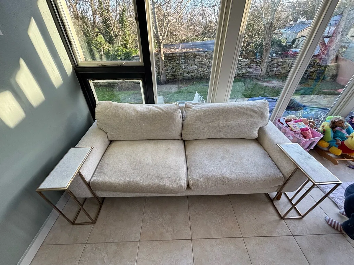 Harvey Norman Fabric Sofa - Stylish & Comfortable - Image 1