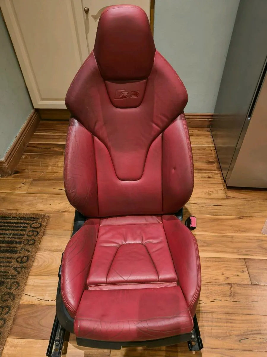Audi S5 Coupe Red Leather Interior complete B8 200 - Image 2