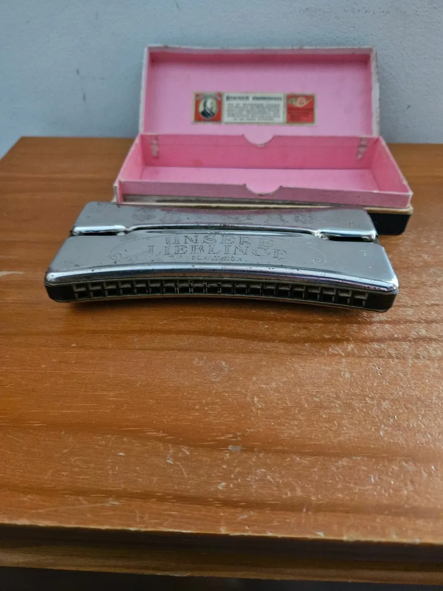 Vintage German Hohner Hermonica - Image 4