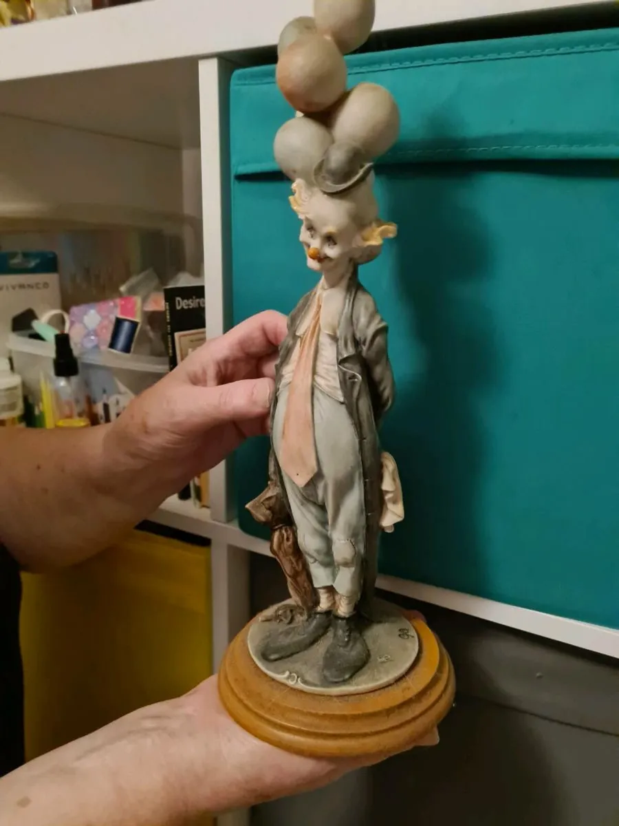 Italian porcelain clown figurine