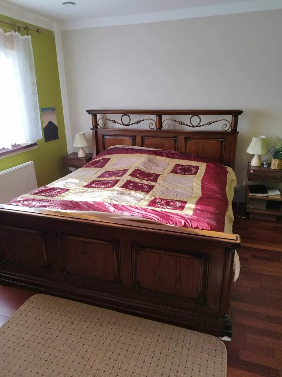 bed frame solid wood super king size - Image 1