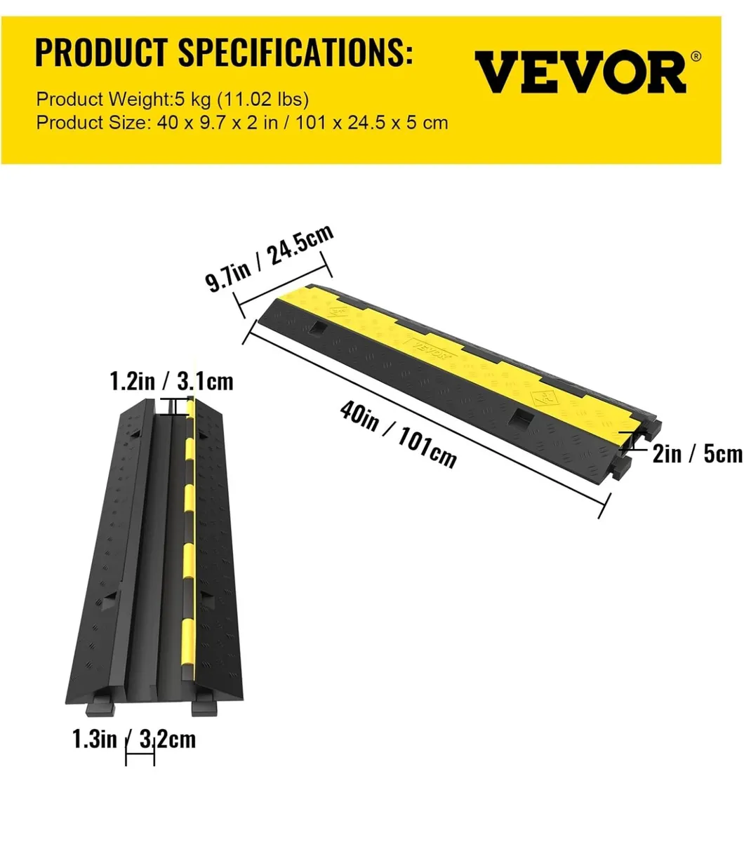 Heavy duty cable ramp (qty 2) - Image 1