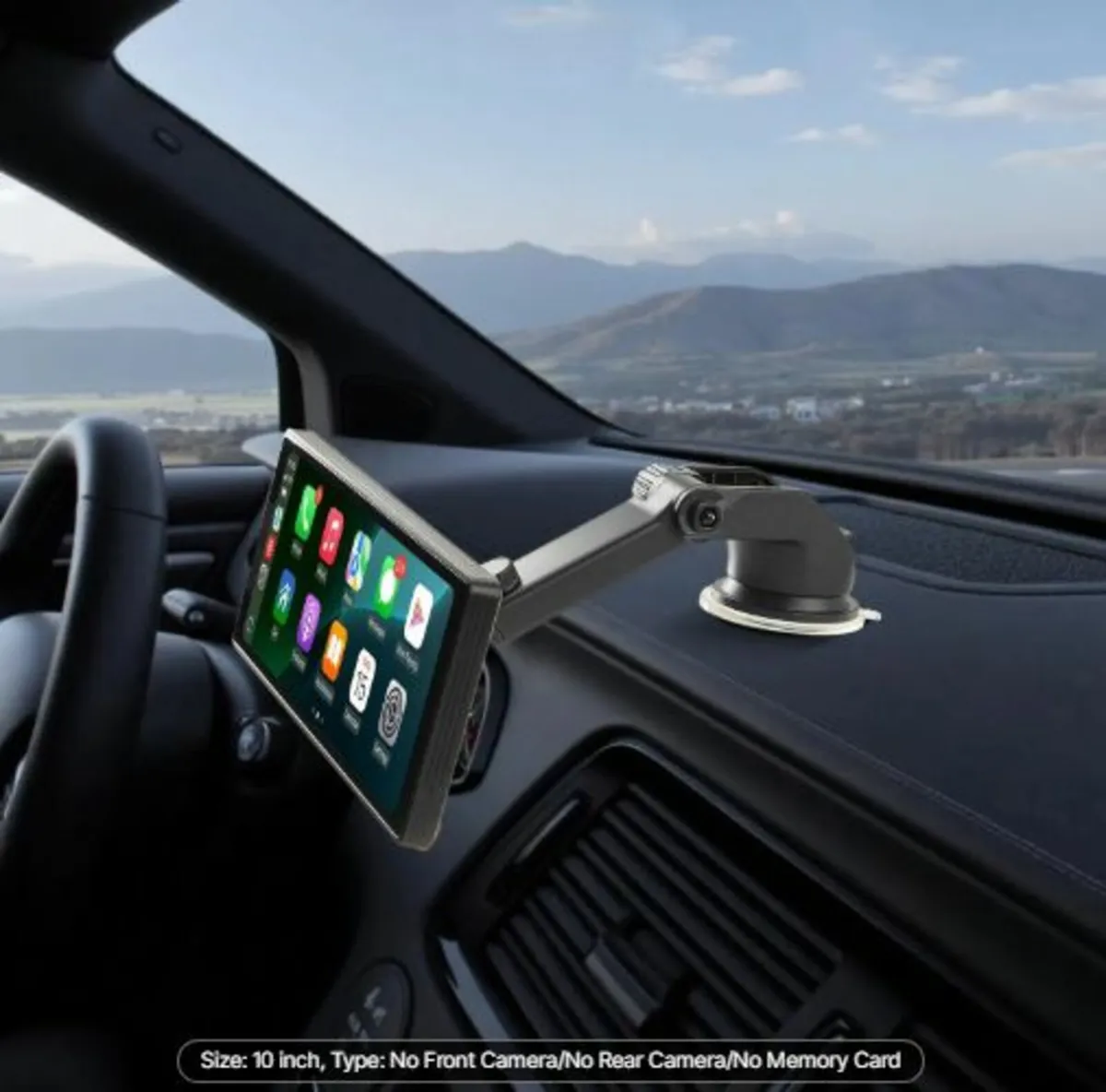 Wireless Car Stereo,254 mm HD Portable Radio Touch - Image 3