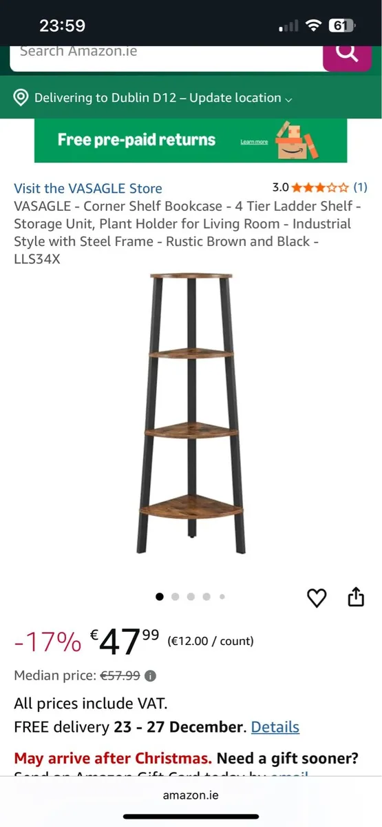 4Tier Shelf Ladder Shelf - Image 3