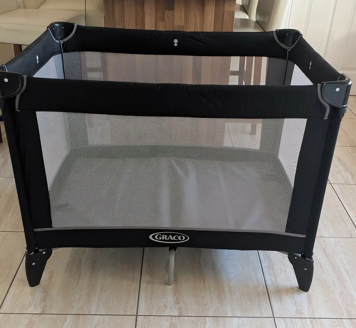 Graco Travel Cot - As New - Image 2