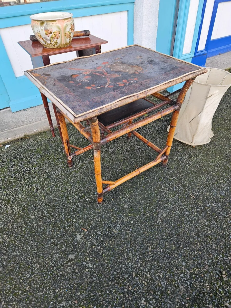 Vintage Wicker Table - Image 1