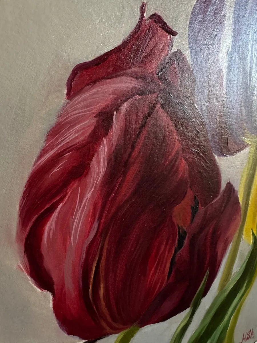 Oil painting tulips - Image 3