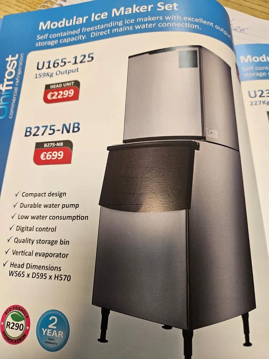 Bottle beer cooler fridge ice machine glass washer - Image 2