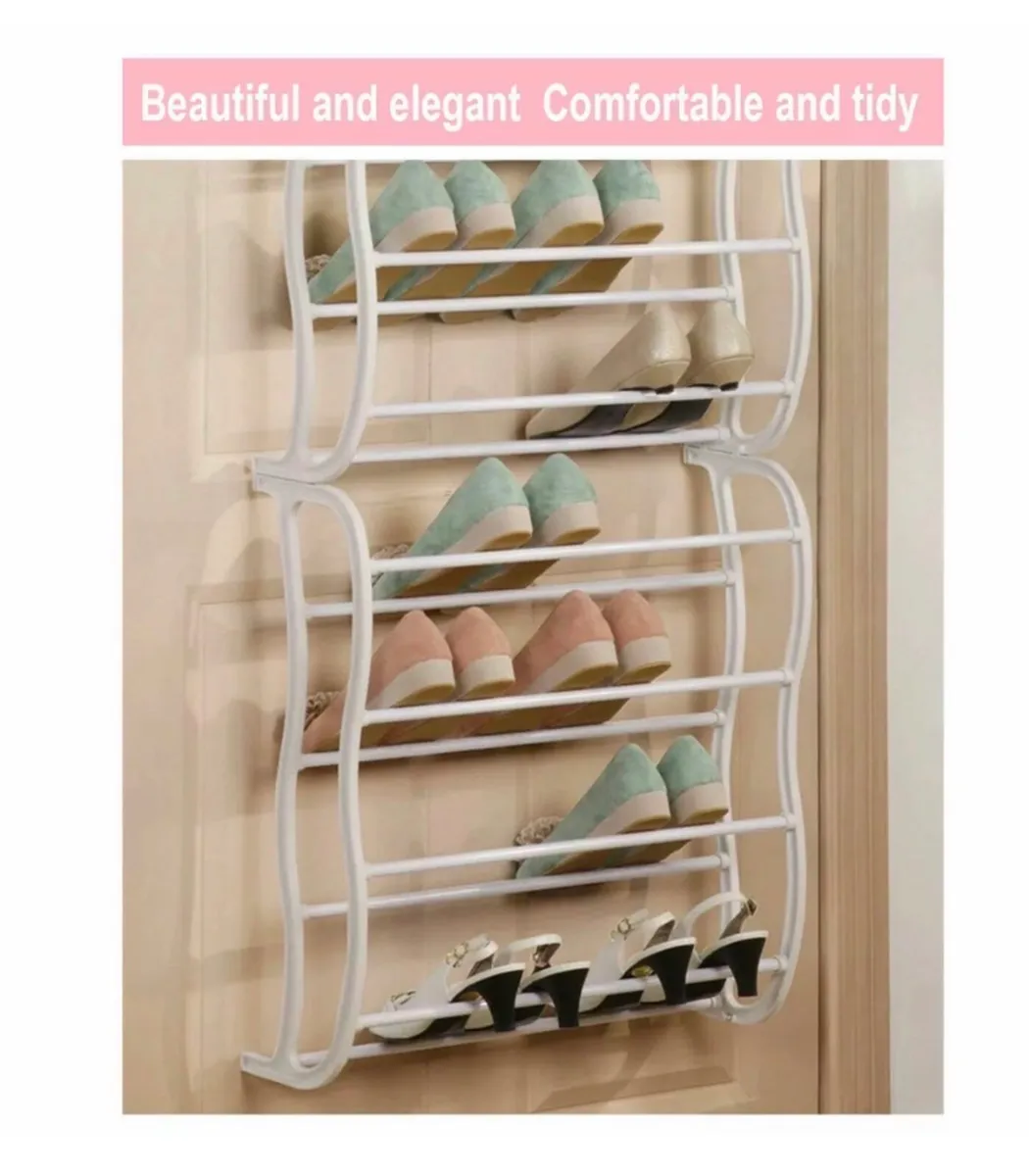 Over Door Metal Shoe Rack Storage NEW - Image 4