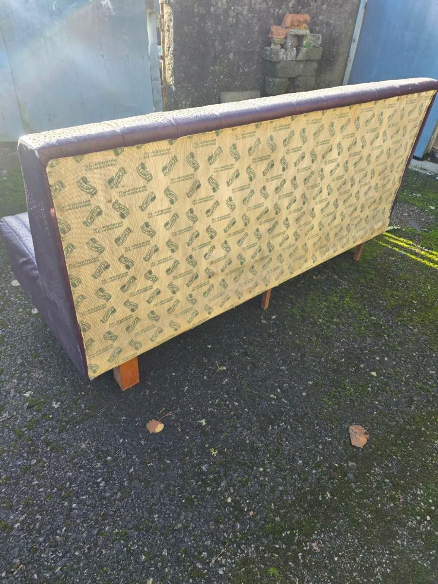 Leather seat bench - Image 4