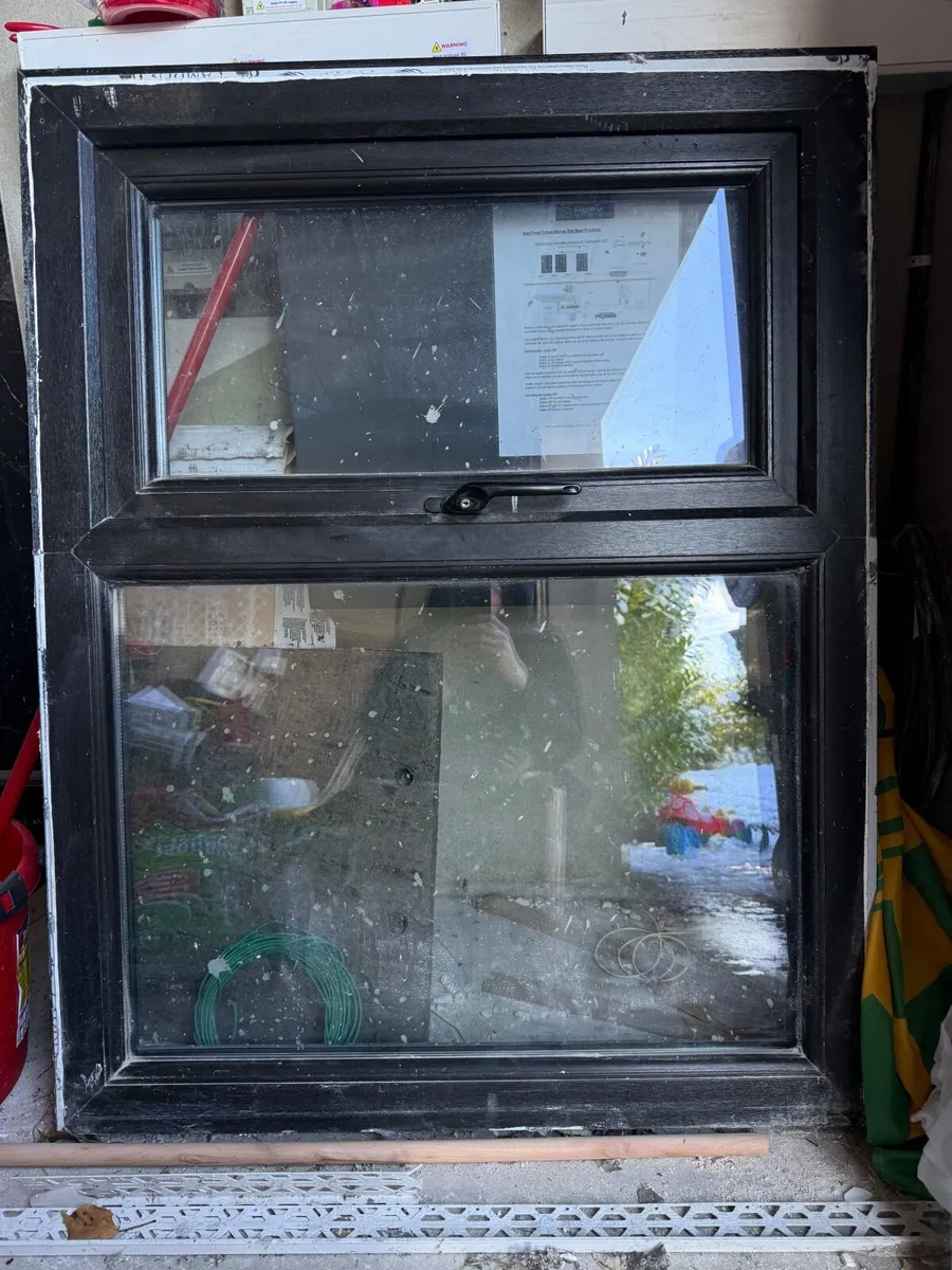 Black PVC window 1130mm x 885mm