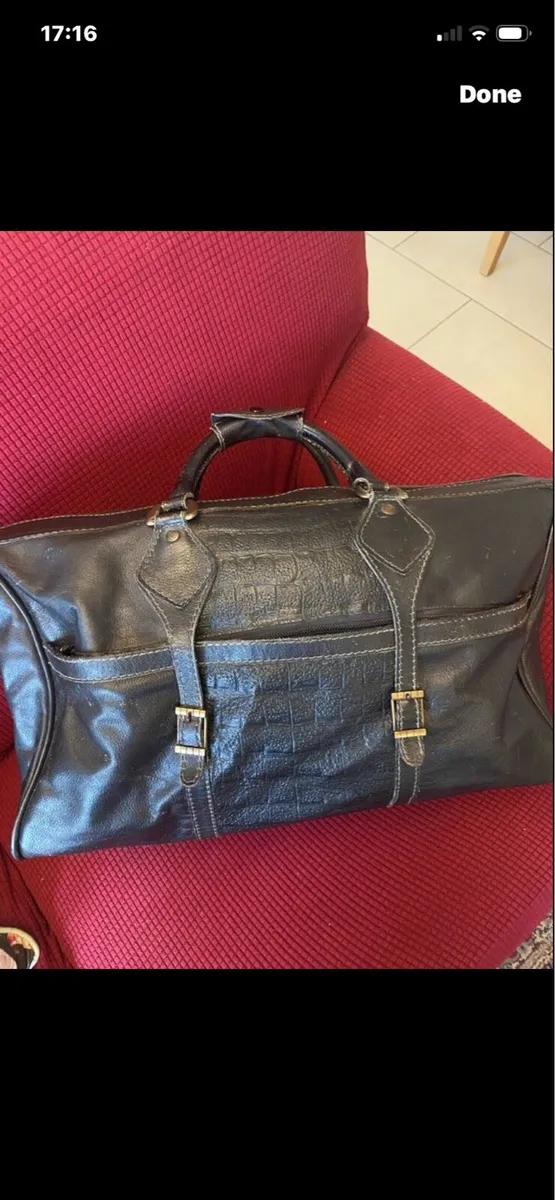 Large Leather Hold-all - Image 1