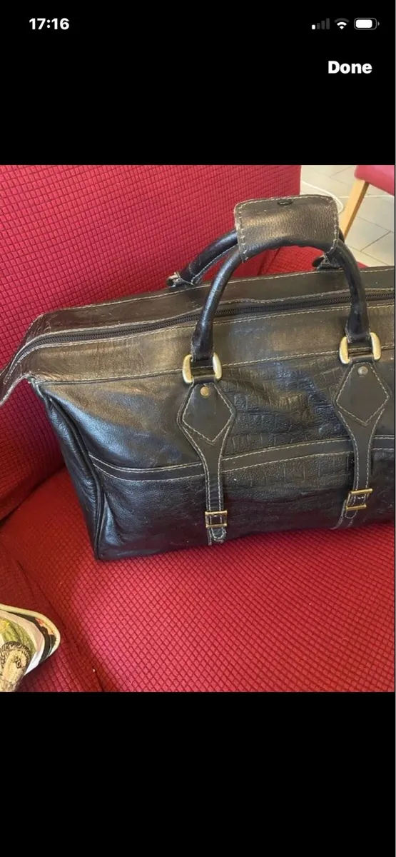 Large Leather Hold-all - Image 2