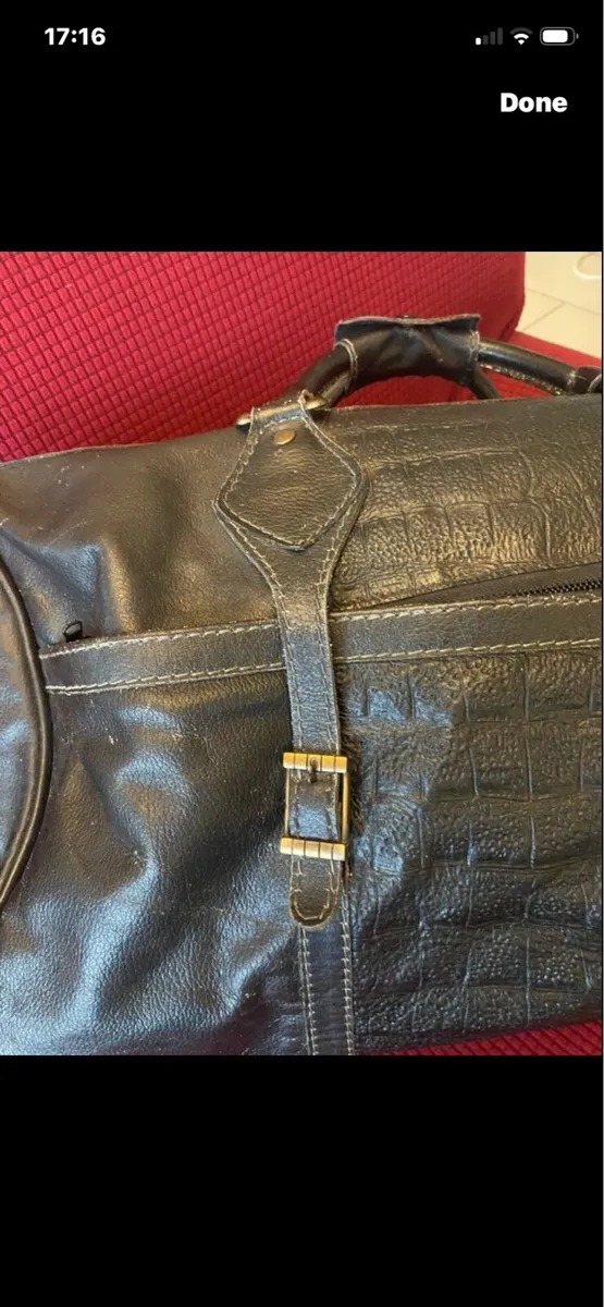 Large Leather Hold-all - Image 3