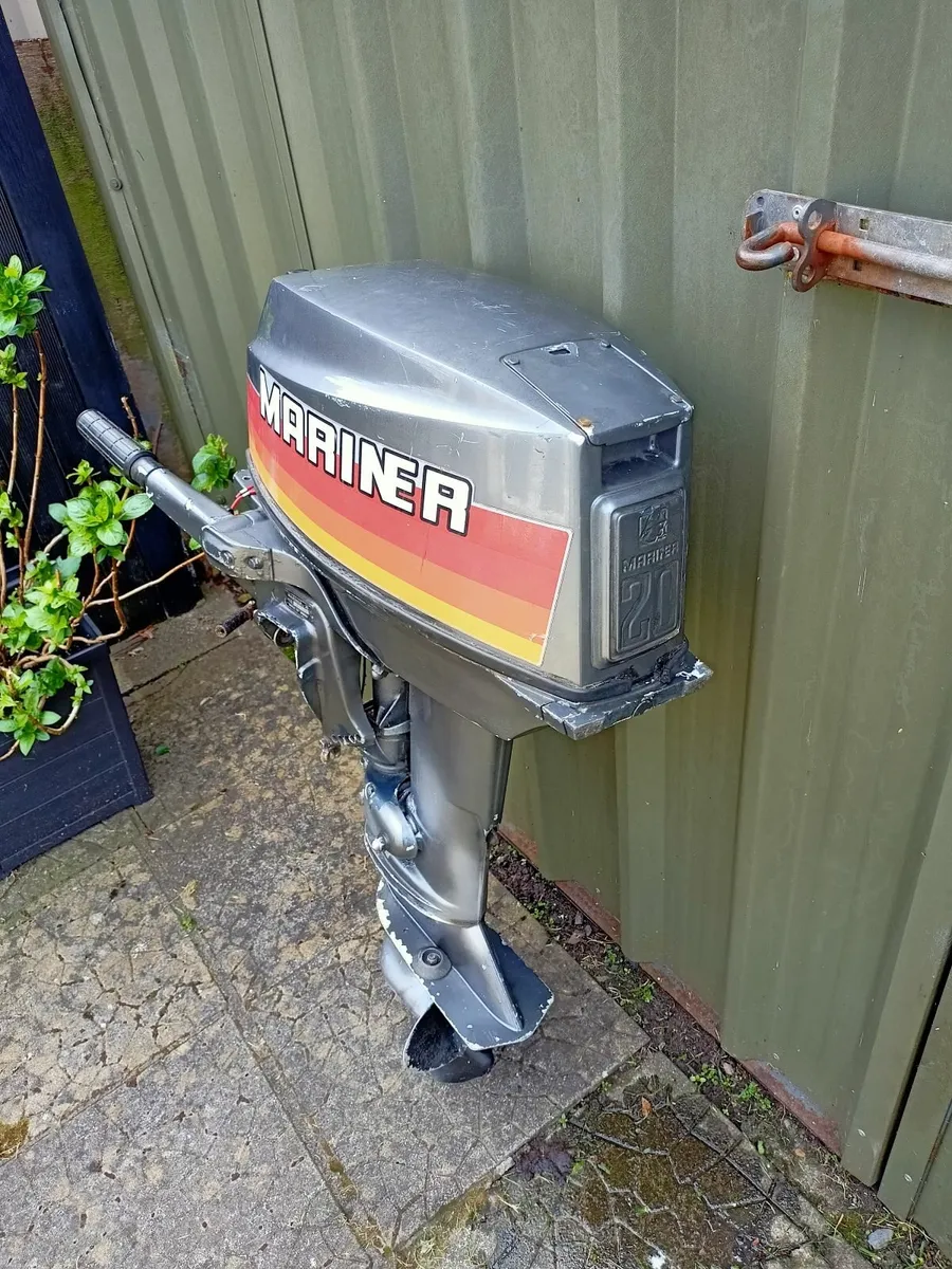 20HP 2 Stroke short shaft Mariner outboard motor - Image 3