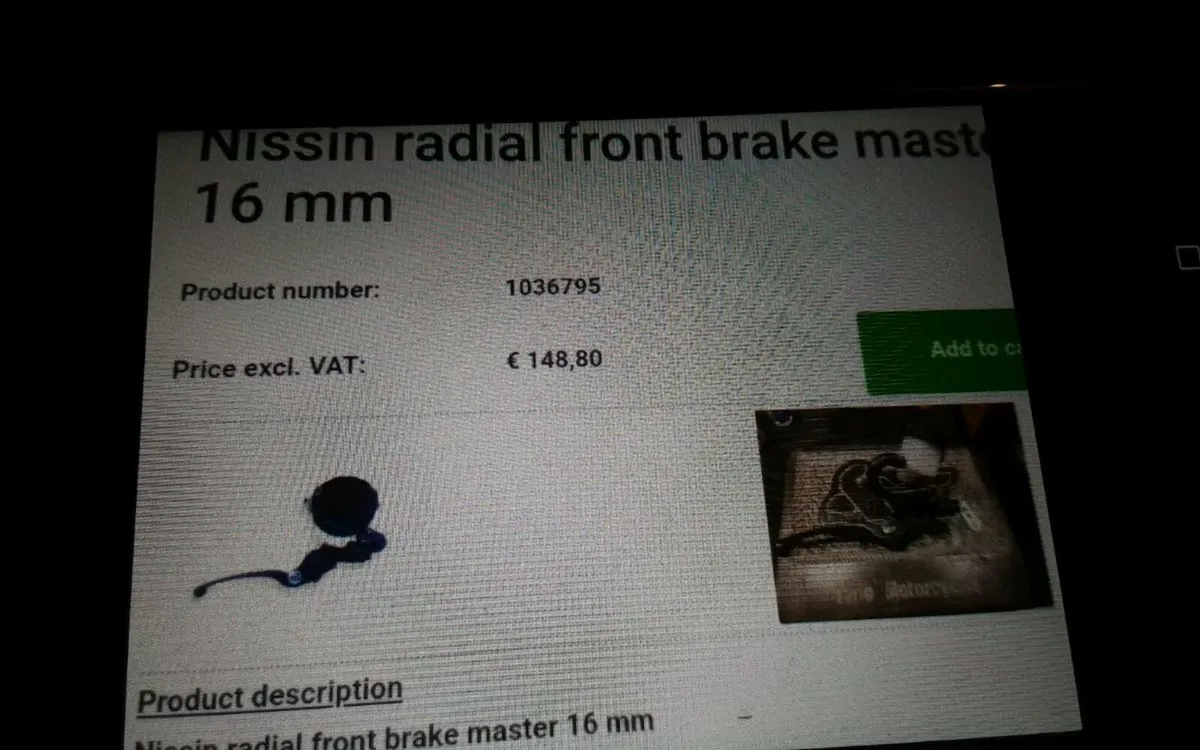 Motorcycle front brake master cylinder New in box! - Image 2