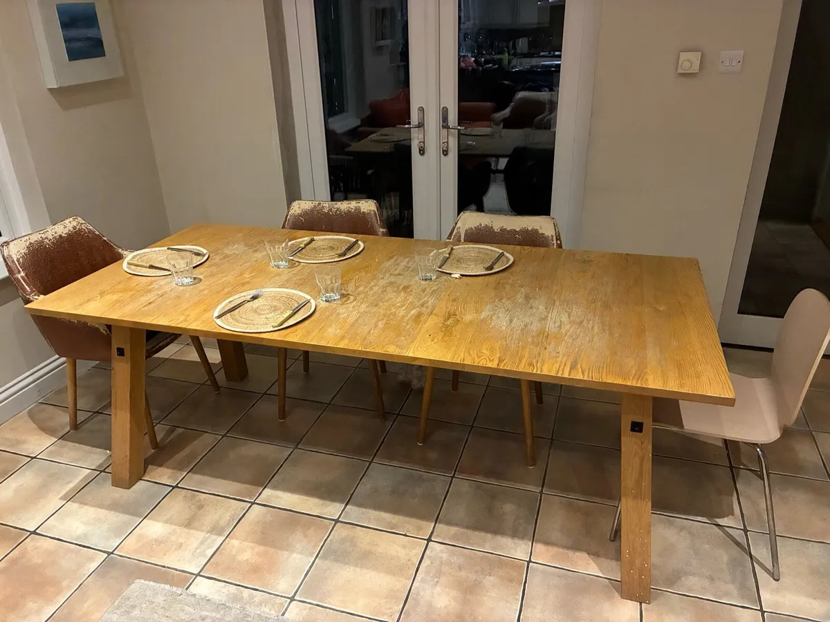 Oak Table bought in Harvey Norman’s - Image 1