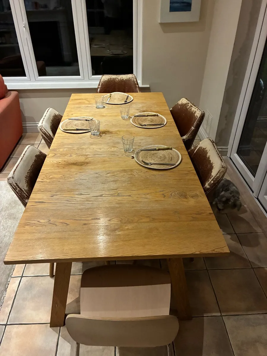 Oak Table bought in Harvey Norman’s - Image 2