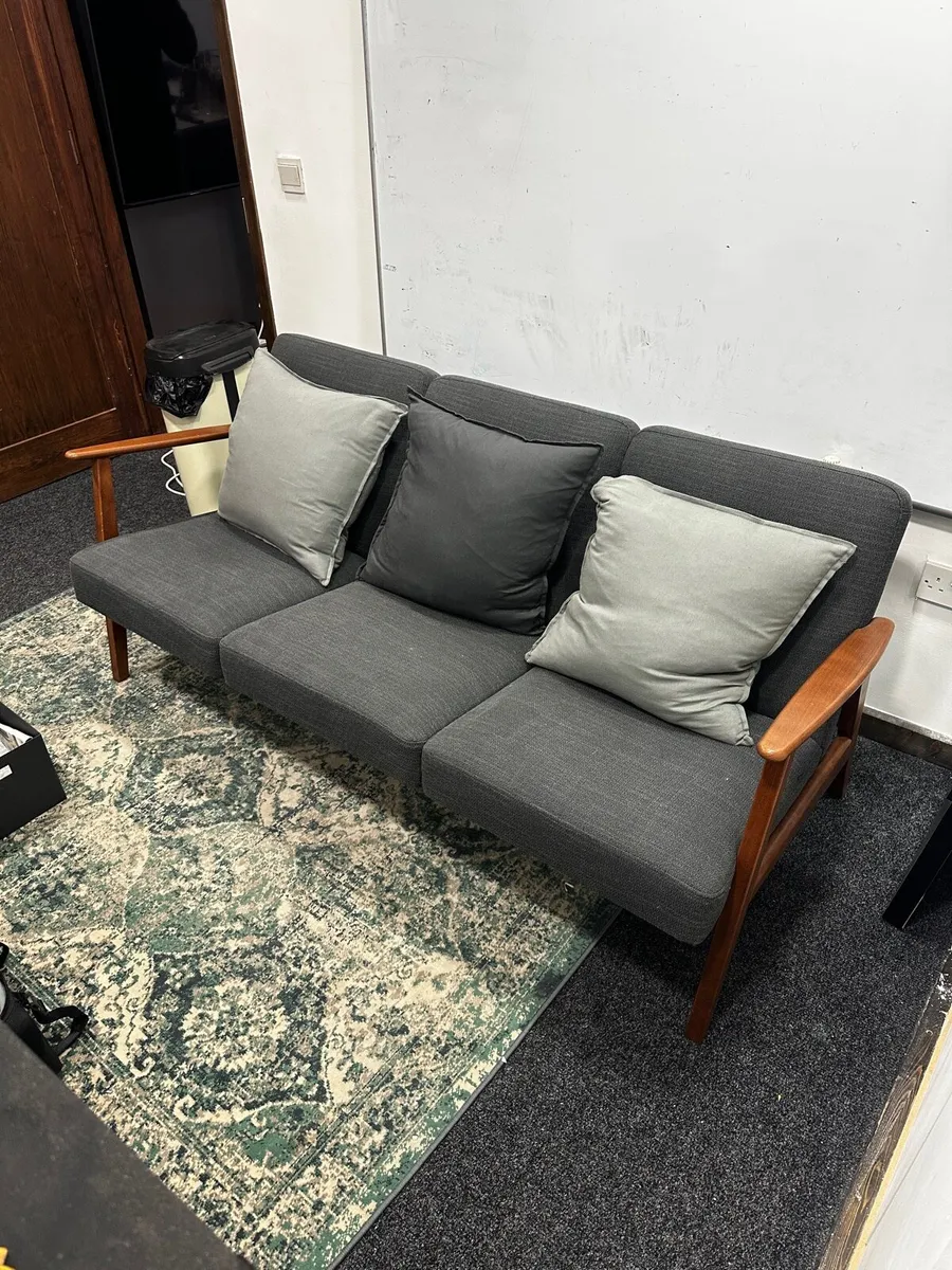 Ikea Ekenaset 3 Seater Sofa - Grey - Image 1