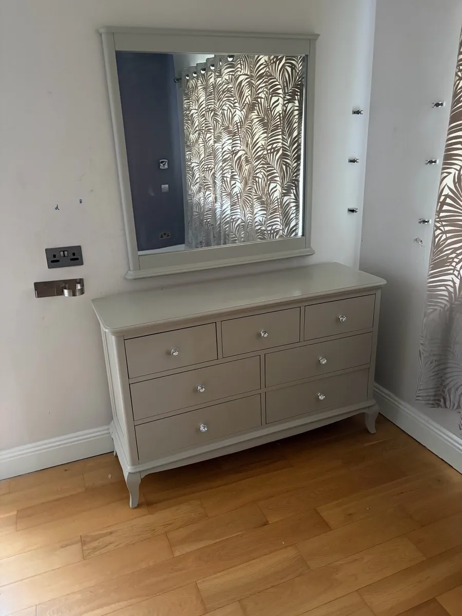 Dresser and matching Mirror , mirror and locker - Image 1