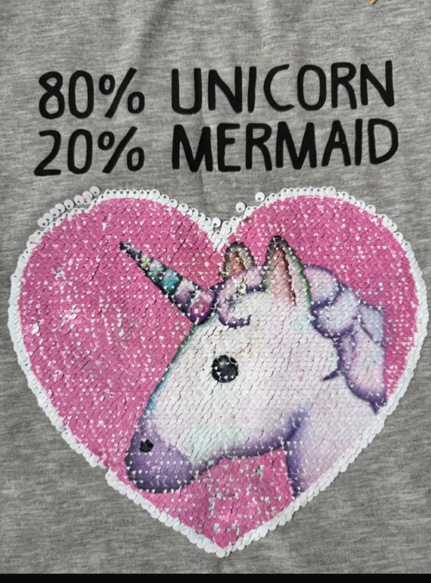 Unicorn T-shirt New size 11-12 years.NEW - Image 2