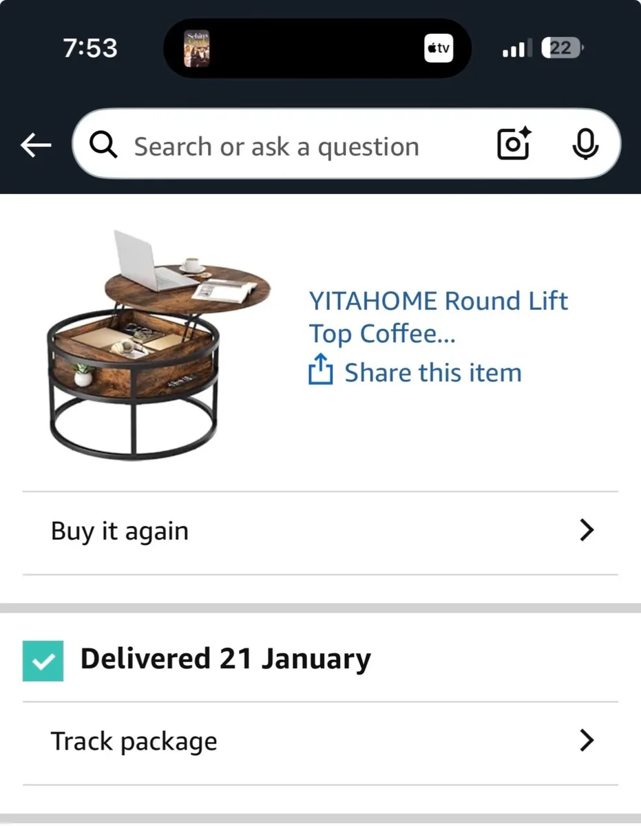 COFFEE TABLE WITH STORAGE- BRAND NEW - Image 2