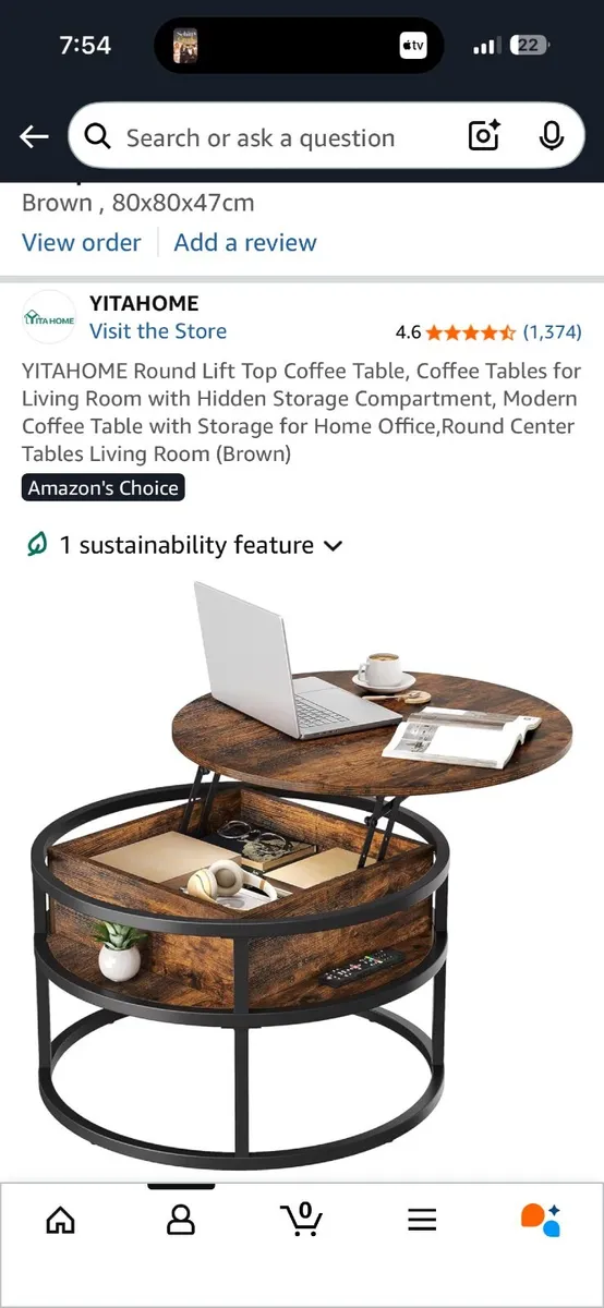 COFFEE TABLE WITH STORAGE- BRAND NEW - Image 4