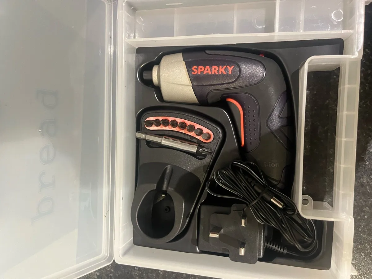 Sparky 3.6V Cordless Screwdriver-battery required - Image 1